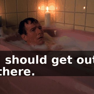 I should get out there.