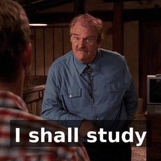 I shall study