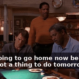 I'm going to go home now because I've got a thing to do tomorrow.