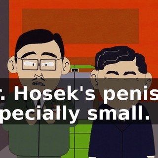 Mr. Hosek's penis is especially small.
