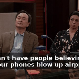 We can't have people believing that our phones blow up airplanes,