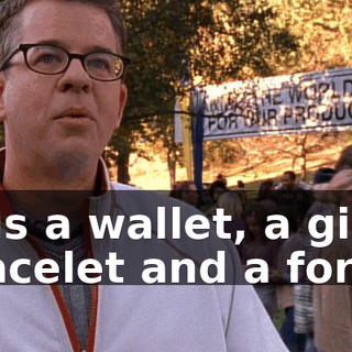 Plus a wallet, a girl's bracelet and a fork.