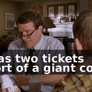 I was two tickets short of a giant comb