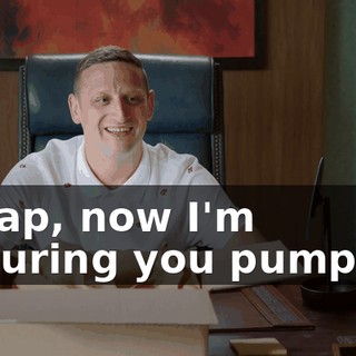 - Crap, now I'm picturing you pumping.