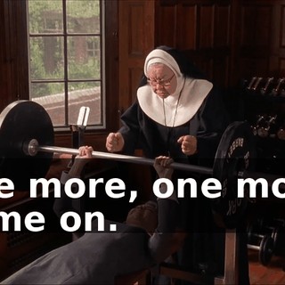 One more, one more. Come on.