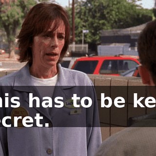 This has to be kept secret.