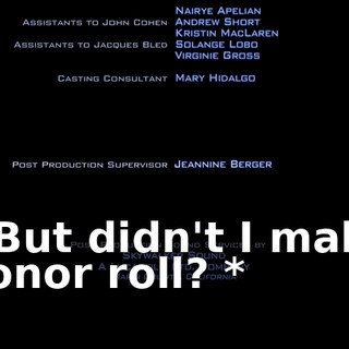 * But didn't I make honor roll? *