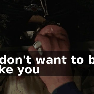 ♪ I don't want to be like you ♪