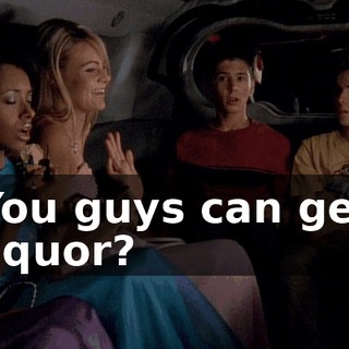You guys can get liquor?