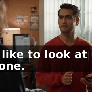 I'd like to look at my phone.