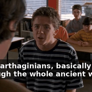 the Carthaginians, basically through the whole ancient world.