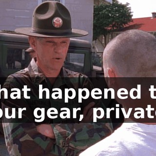 what happened to your gear, private?