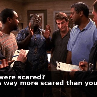 - You were scared? - I was way more scared than you guys.