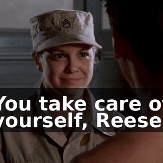You take care of yourself, Reese.