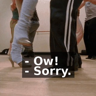 - Ow! - Sorry.