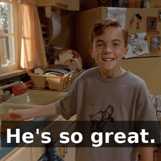 He's so great.