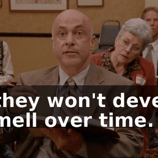 so they won't develop a smell over time.