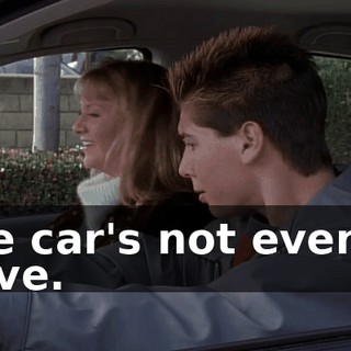 The car's not even in drive.