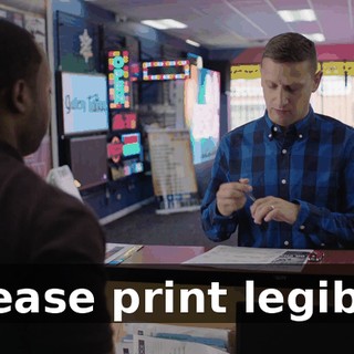 Please print legibly.