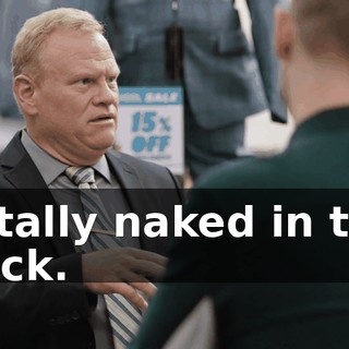 Totally naked in the back.