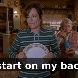 I start on my back.