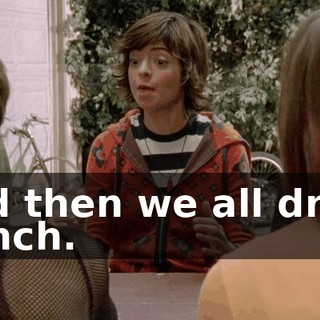 and then we all drink punch.