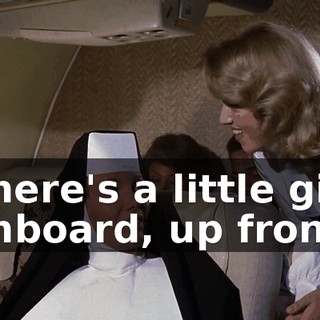 There's a little girl onboard, up front,