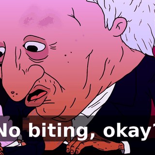 No biting, okay?