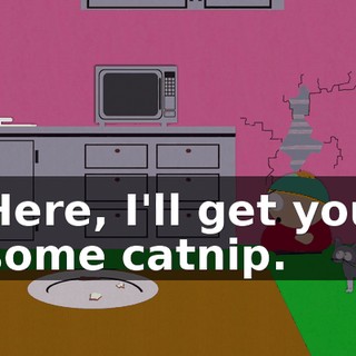 Here, I'll get you some catnip.