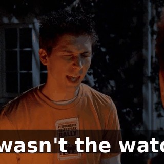 it wasn't the watch.