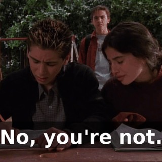No, you're not.