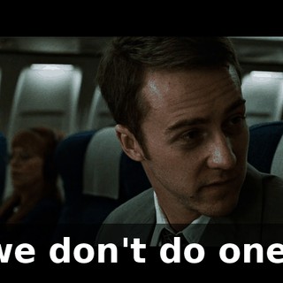 we don't do one.