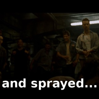 and sprayed...