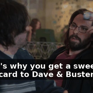 That's why you get a sweet $50 gift card to Dave & Buster's.