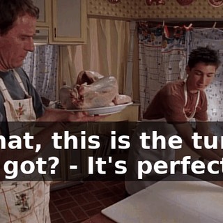 - What, this is the turkey you got? - It's perfect.