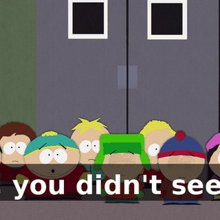 Oh, you didn't see it?