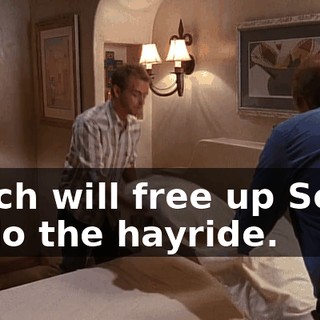 which will free up Sonja to do the hayride.