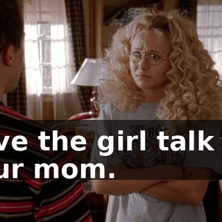 Save the girl talk for your mom.