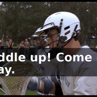 Huddle up! Come on! Okay.