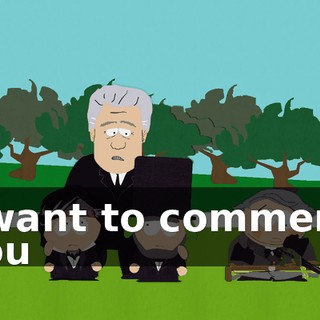 I want to commend you