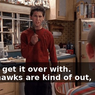 - Just get it over with. - Mohawks are kind of out, Mom.