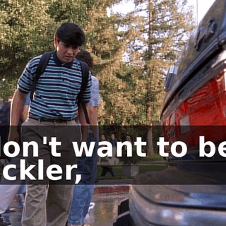 I don't want to be a stickler,