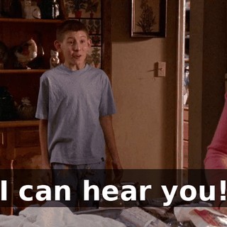 I can hear you!
