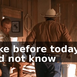 Like before today, I did not know