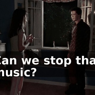 Can we stop that music?