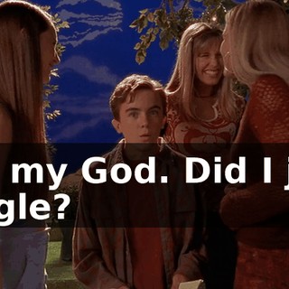Oh, my God. Did I just giggle?