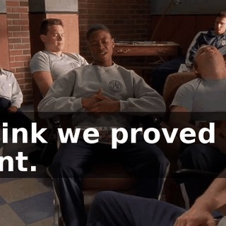 I think we proved our point.