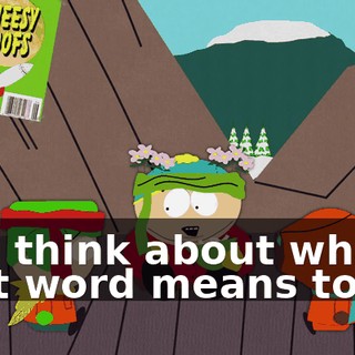 and think about what that word means to us.