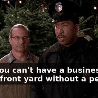 Sir, you can't have a business in your front yard without a permit.