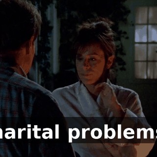 marital problems.